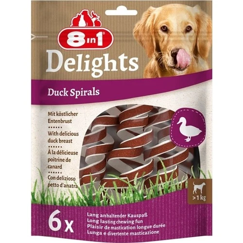 8in1 Smart Delights Duck Spirals Ördekli Burgu Köpek Ödülü 6lı ürün görseli 1