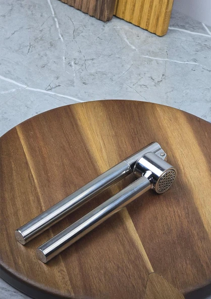 Arow Sarımsak Ezici - 18 CM, Krom ürün görseli 1