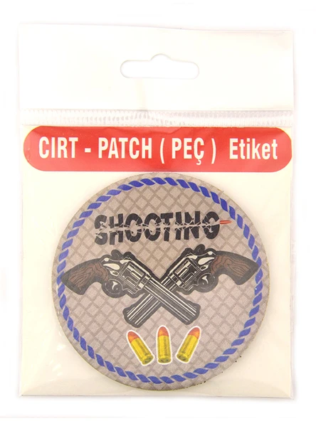 Rovelver Tabanca Shooting - Cırt - Patch - Peç - Arma - 8 cm - Resim 7