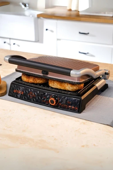 Diamond GH26250 Granit Izgaralı Tost Makinesi Rose ürün görseli 1