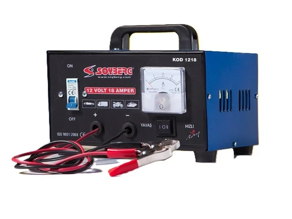Soyberg S1218 Akü Şarj Cihazı 12V 18Ah ürün görseli 1