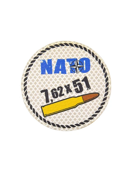 Nato 762 x 51 - Cırt - Patch - Peç - Arma - 8 cm ürün görseli 1