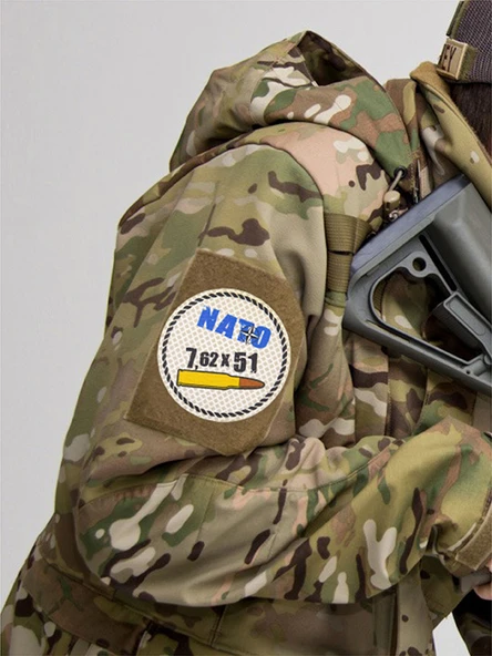 Nato 762 x 51 - Cırt - Patch - Peç - Arma - 8 cm - Resim 5