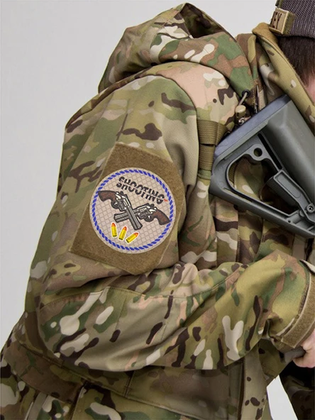 Rovelver Tabanca Shooting - Cırt - Patch - Peç - Arma - 8 cm - Resim 5