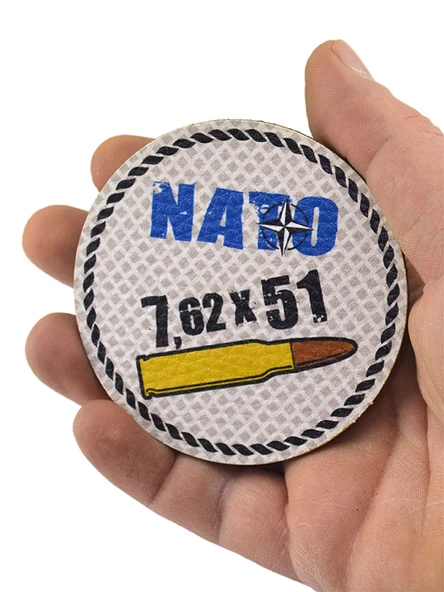 Nato 762 x 51 - Cırt - Patch - Peç - Arma - 8 cm - Resim 4