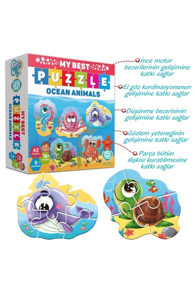My Best Puzzle Ocean Animals - Resim 4
