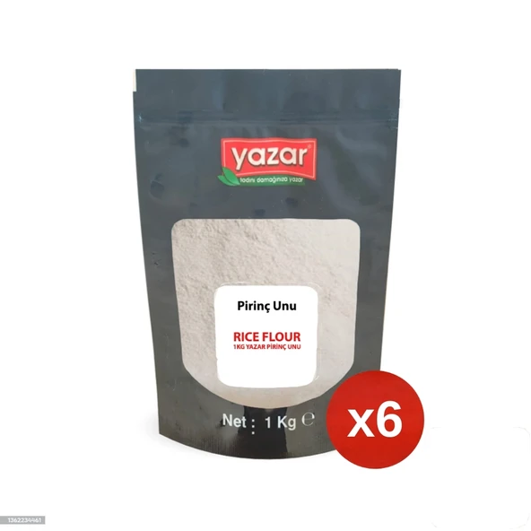 1 Kg x 6 Paket Yazar Pirinç Unu ürün görseli 1