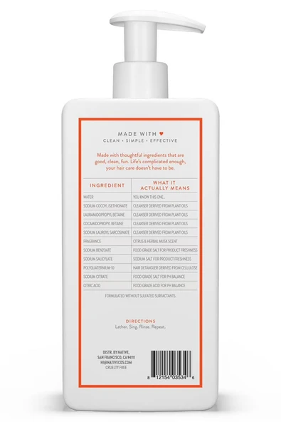 Native Citrus & Herbal Musk Şampuan 487ML - Resim 2
