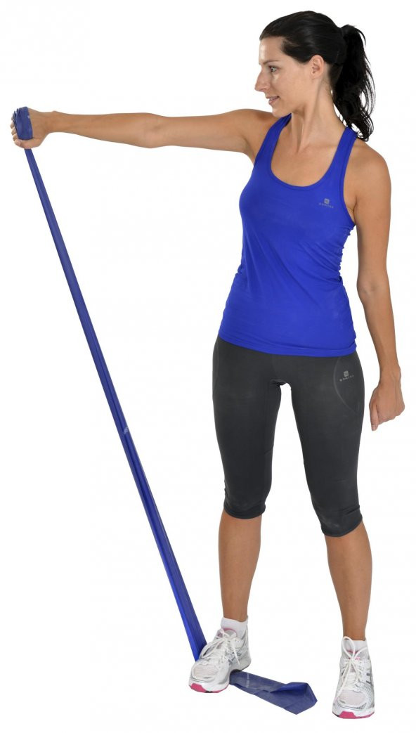MAXİ PİLATES & YOGA EGZERSİZ BANDI , THERABAND MAVİ RENK(GÜÇLÜ) 1.5 MT ürün görseli 1