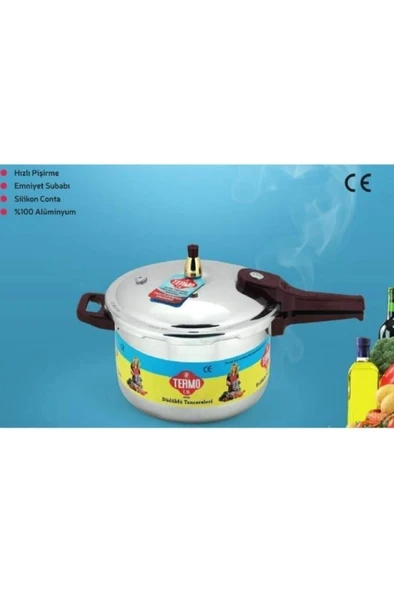 Alüminyum Düdüklü Tencere 7 Lt Litre - Resim 2