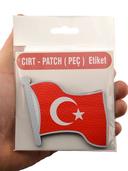 Dalgalı Türkiye Bayrak - Cırt - Patch - Peç - Arma - Resim 6