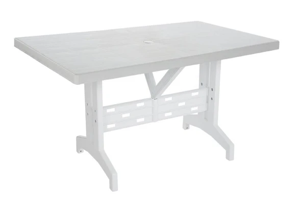 Omnipazar SY-2575 Beyaz Dikdörtgen Plastik Masa 70x120cm ürün görseli 1