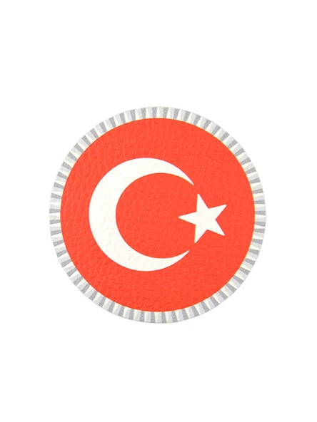Türkiye Bayrak Yuvarlak - Cırt - Patch - Peç - Arma - 8 cm ürün görseli 1