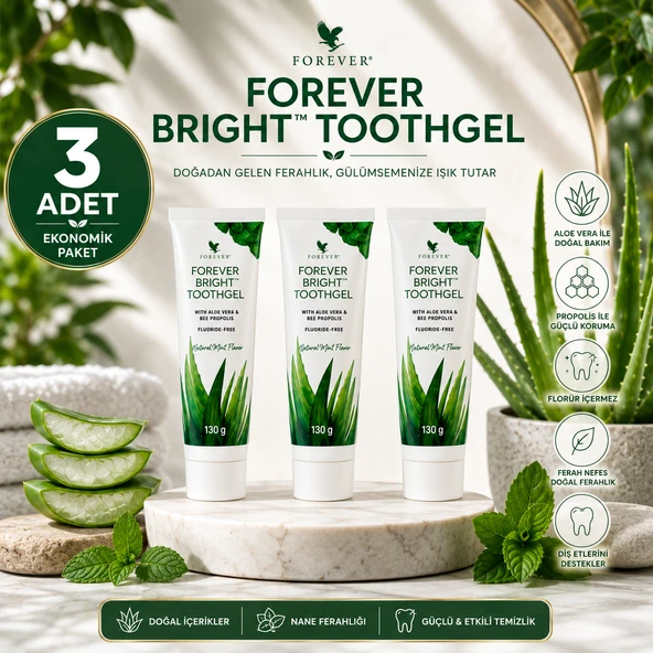 Forever Living Forever Bright Toothgel-Diş Macunu (Florid Yoktur)-3 Adet ürün görseli 1