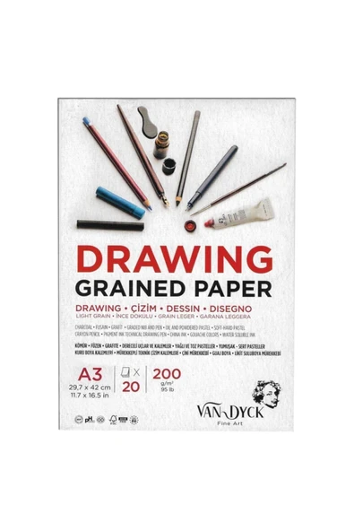 VAN DYCK ÇİZİM BLOK DRAWING A3 200 GR 20 YP ürün görseli 1