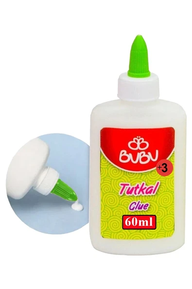 Beyaz Tutkal 60 ml 1 Adet Bubu Beyaz Mobilya Tutkalı 75 gr Ahşap Tutkalı Su Bazlı Çok Amaçlı Beyaz Tutkal ürün görseli 1