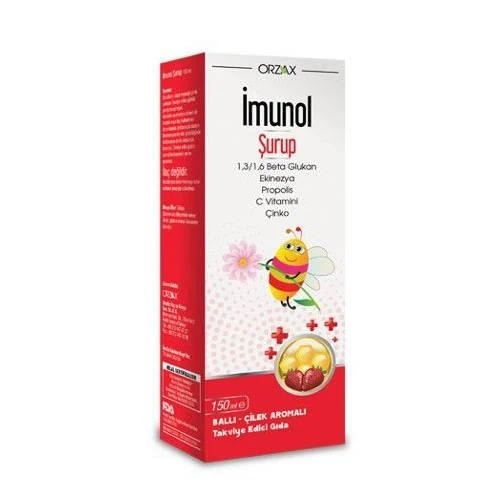 İmunol Ballı Çilek Aromalı 150 ml Şurup ürün görseli 1