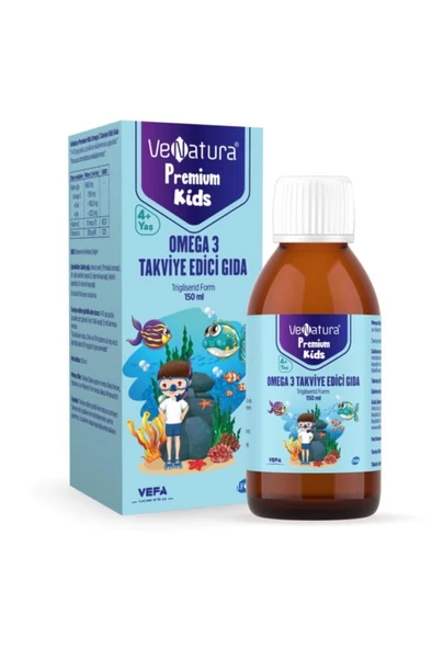 Venatura Premium Kids Omega 3 Şurup 150 ml ürün görseli 1