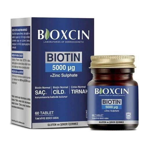 Bioxcin Biotin 5000 mcg 60 Tablet ürün görseli 1