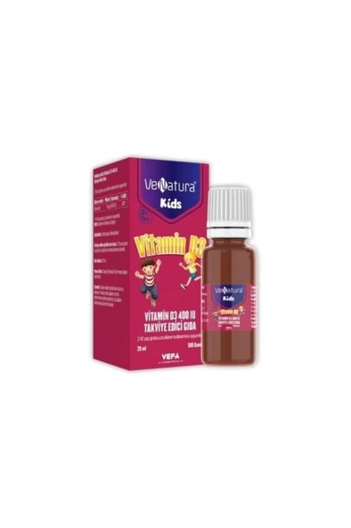 Venatura Kids Vitamin D3 400 IU Damla 20 ml ürün görseli 1