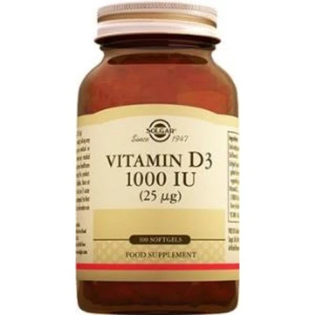 Solgar Vitamin D3 1000 IU 100 Kapsül ürün görseli 1