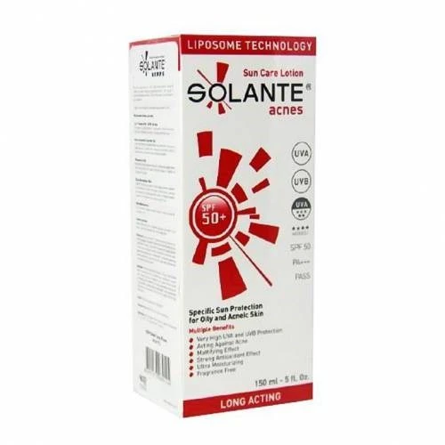 Solante Acnes Sun Care Lotion Spf 50+ 150 ml Akne Önleyici Güneş Losyonu ürün görseli 1