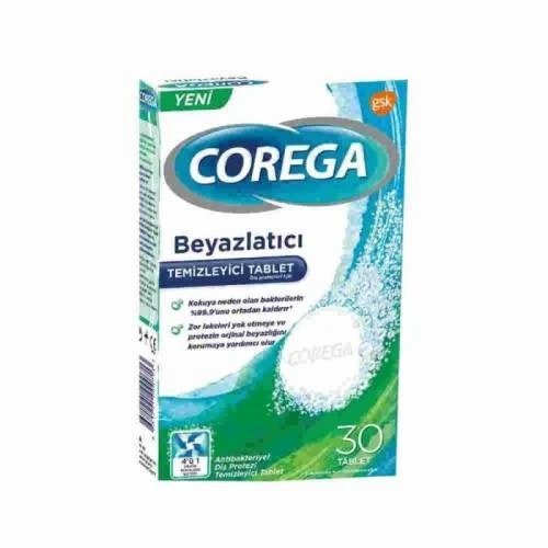 Corega Beyazlatıcı Temizleyici 30 Tablet ürün görseli 1