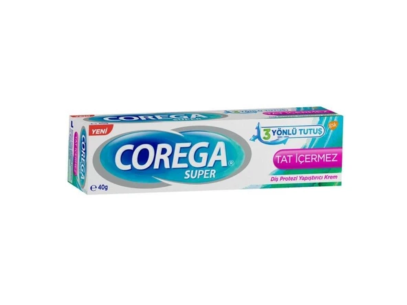 Corega Super Tat İçermez 40 gr Diş Protezi Yapıştırıcı Krem ürün görseli 1