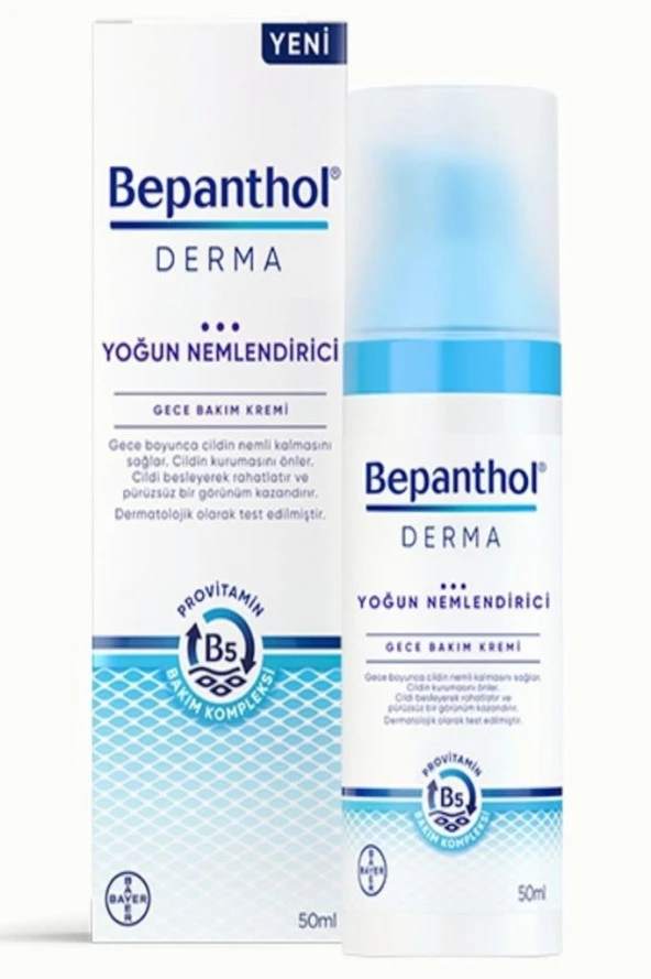 Bepanthol Derma Yoğun Nemlendirici 50 ml Gece Bakım Kremi ürün görseli 1