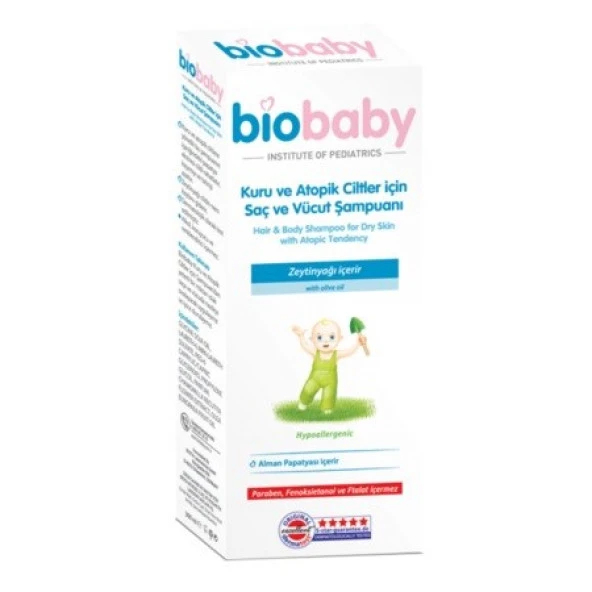 Biobaby Kuru Ve Atopik Ciltler İçin Şampuan 300 ML ürün görseli 1
