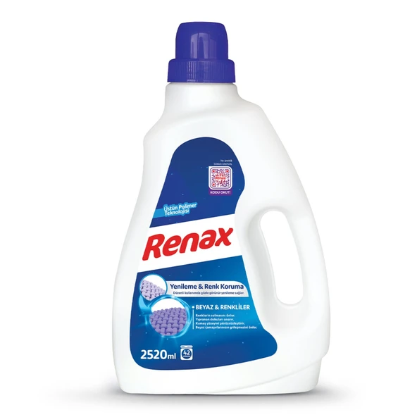 Renax sıvı deterjan beyaz&renkliler 2520 ml. ürün görseli 1