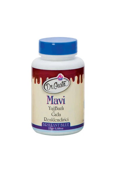 Dr. Gusto Gıda Boyası Yağ Bazlı Toz Mavi 25 gr ürün görseli 1