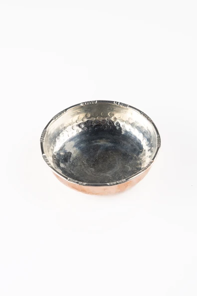 DMT COPPER GAZİANTEP DÖVME  BAKIR ÇEREZLİK  KAHVALTILIK KURUYEMİŞ REÇEL SUNUMLUK(10cm X 2,5cm) ürün görseli 1