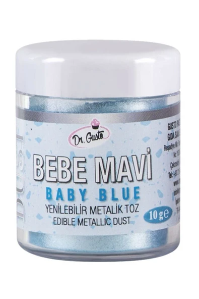 Dr. Gusto Metalik Toz 10 gr - Bebe Mavi ürün görseli 1
