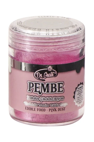 Dr. Gusto Yenilebilir Yaldızlı Sim Boya Pembe 10 Gr ürün görseli 1