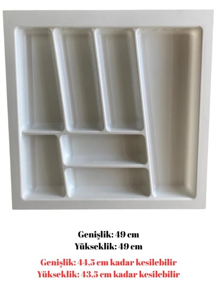Hafele Trend II 49 cm Beyaz Plastik Kaşıklık ürün görseli 1