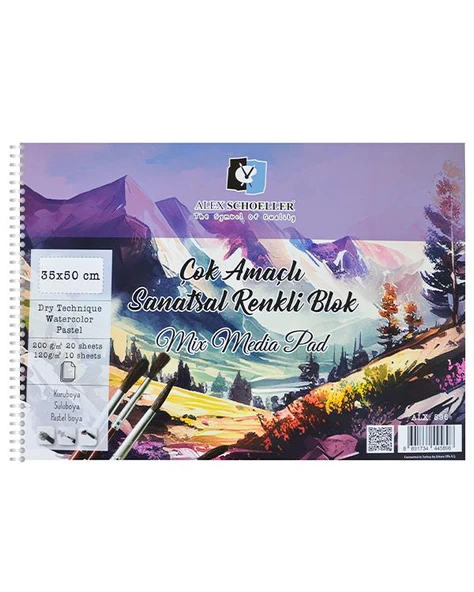 Alex Schoeller Çok Amaçlı Sanatsal Renkli Blok 35x50 cm 896 ürün görseli 1