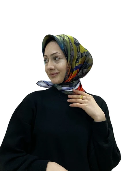 AKER İPEK KREP SATEN EŞARP 9042701 - Resim 8
