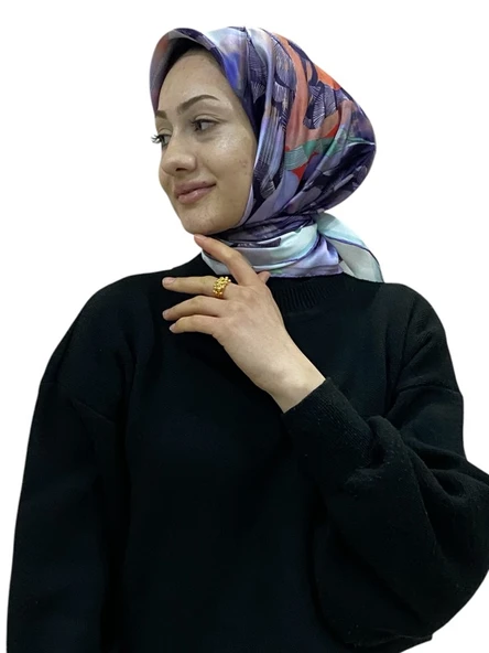 AKER İPEK KREP SATEN EŞARP 9042701 - Resim 4