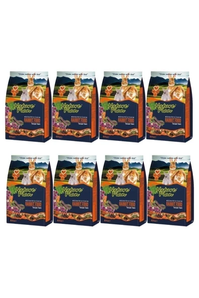 Nature Plan Tavşan Yemi 800 gr x 8 Adet ürün görseli 1