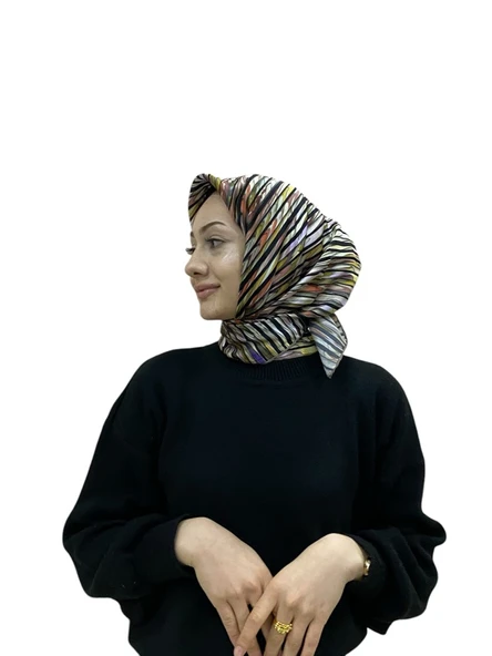 AKER İPEK KREP SATEN EŞARP 8986701 - Resim 2