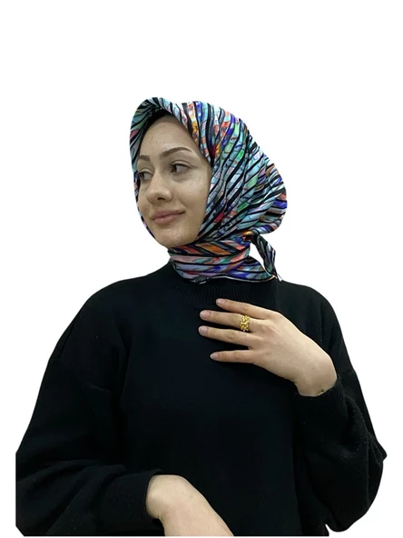 AKER İPEK KREP SATEN EŞARP 8986701 - Resim 5
