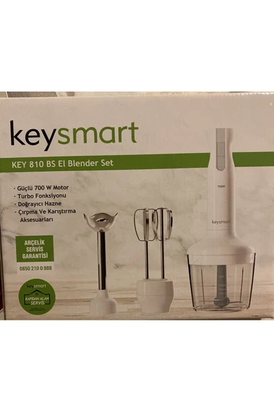 Arçelik Keysmart Key 810 BS El Blender Seti Beyaz  700W ürün görseli 1