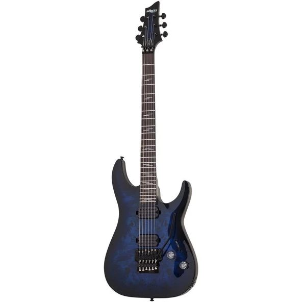 Schecter Omen Elite-6 FR Elektro Gitar (See-thru Blue) ürün görseli 1