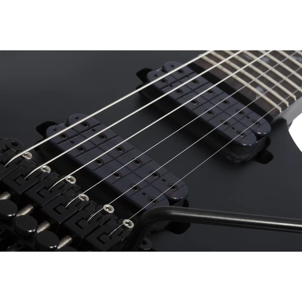 Schecter Damien-6 FR Elektro Gitar (Mat Siyah) - Resim 5