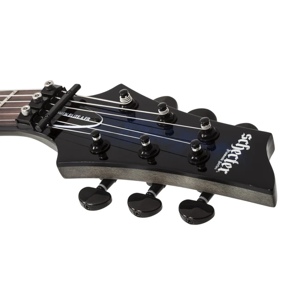 Schecter Omen Elite-6 FR Elektro Gitar (See-thru Blue) - Resim 8