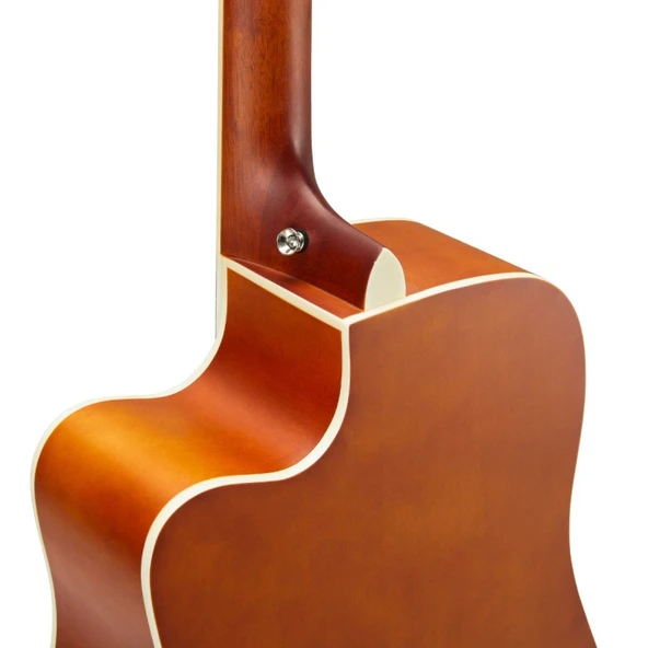 SX SD104CE Elektro Akustik Gitar (Natural) - Resim 6