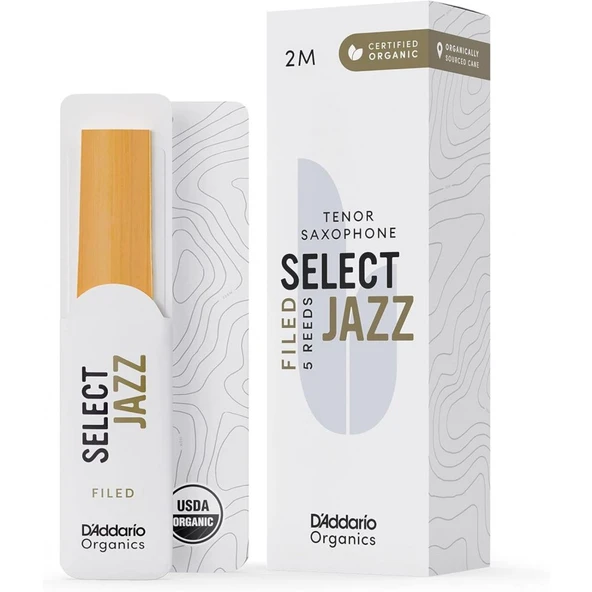 D\'Addario Woodwinds Organic Select Jazz Tenor Saksafon Kamışı No:2 Medium ürün görseli 1