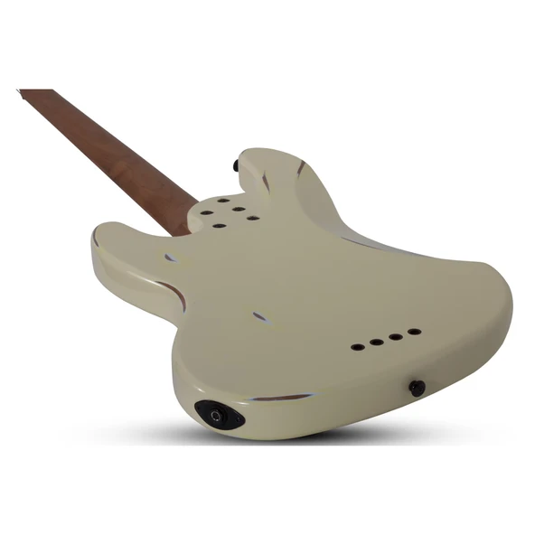 Schecter J-4 Sixx Bas Gitar (Worn Ivory) - Resim 5