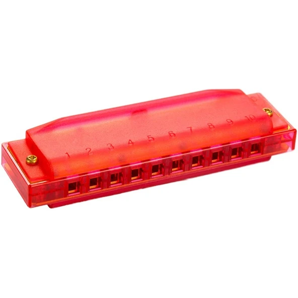 Hohner M5254 Translucent Red Harp (Do Majör) - Resim 2